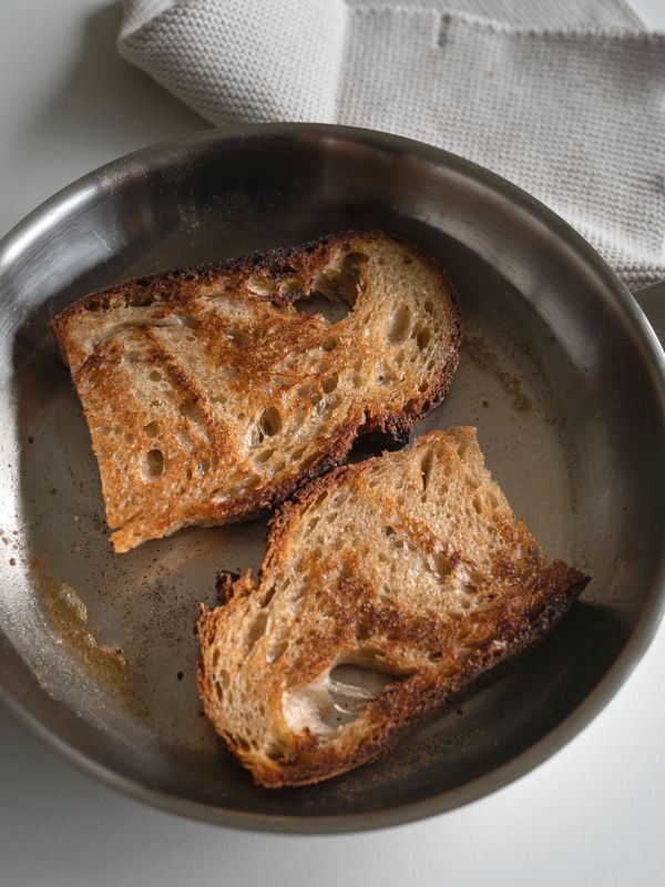 Kitchin Stekepanne uten belegg, 22 cm, stål med kobber kjerne(K)